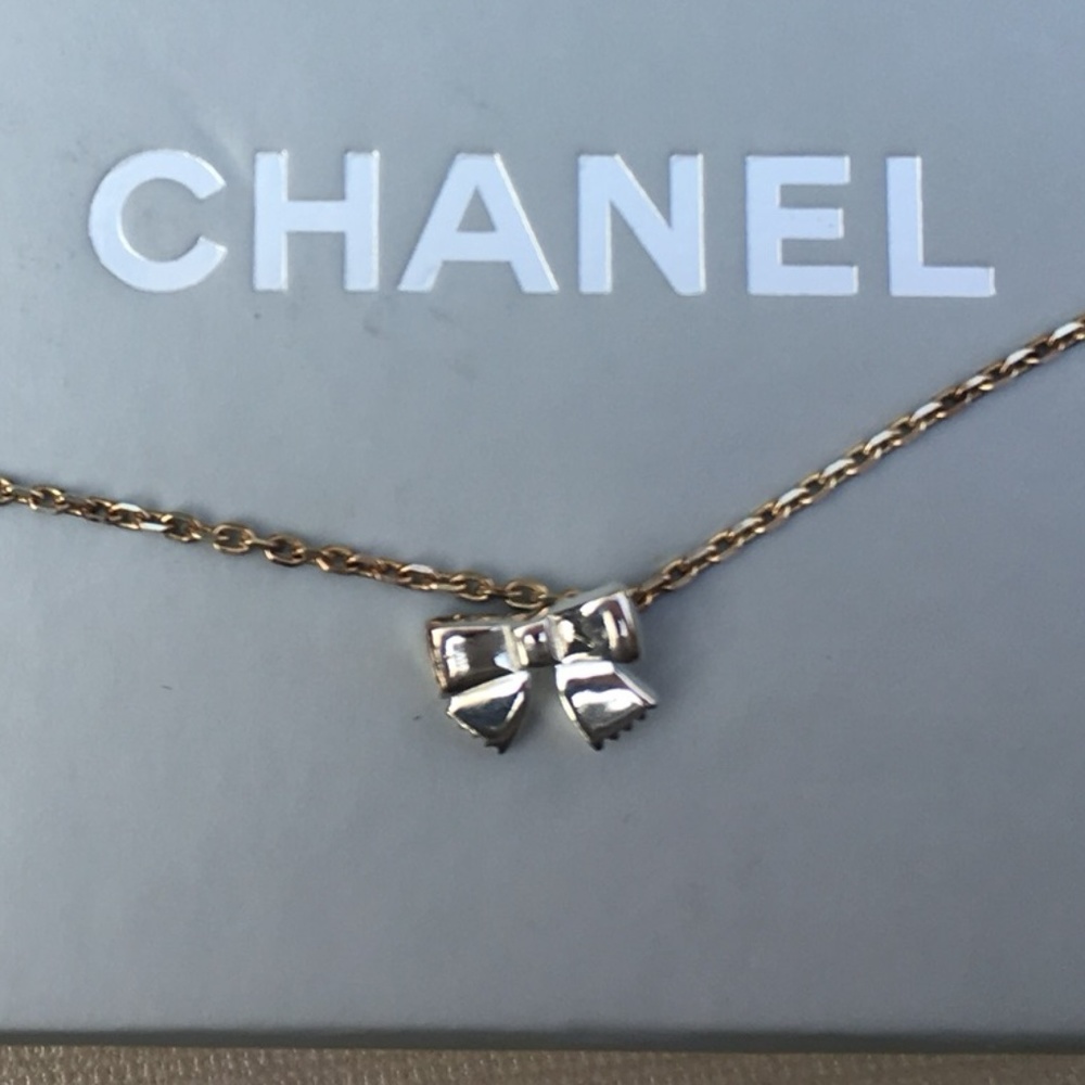 Chanel Charm Necklace Sterling Silver New!